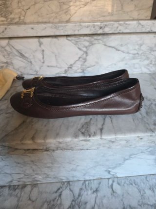 Ballerine Louis Vuitton Pelle Marrone Donna