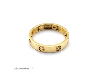 alianza oro 18k con piedra con circonita
