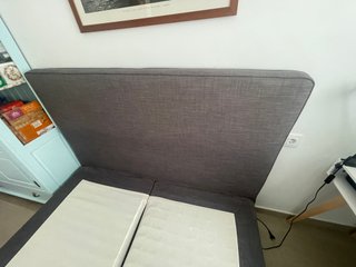 Cama Canapé IKEA 160x200 cm Tapizada Gris