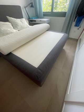 Cama Canapé IKEA 160x200 cm Tapizada Gris