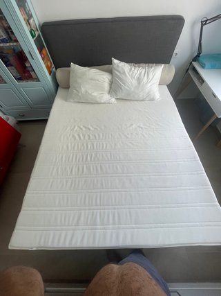 Cama Canapé IKEA 160x200 cm Tapizada Gris