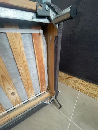 Cama Canapé IKEA 160x200 cm Tapizada Gris