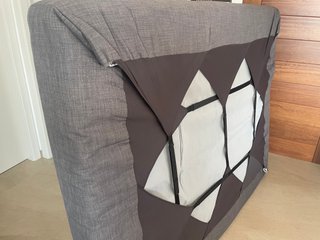 Cama Canapé IKEA 160x200 cm Tapizada Gris
