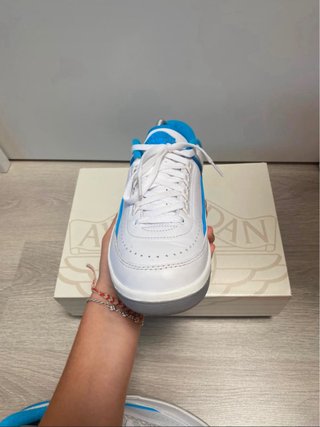 Air Jordan 2 Originales Azul y Blanco
