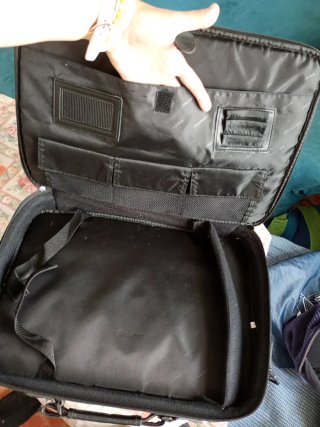 Maletín Monray Negro y Gris para Portátil