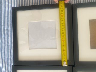 Pack 6 Marcos de Foto Negros ikea 25x25