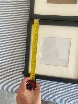 Pack 6 Marcos de Foto Negros ikea 25x25