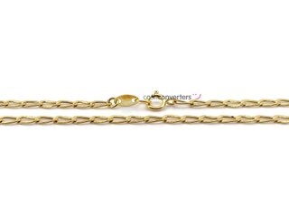 cadena oro 18k 25cm