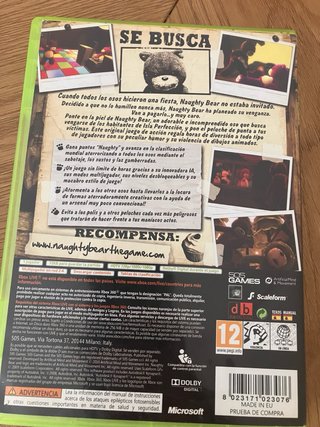 Naughty Bear Xbox 360
