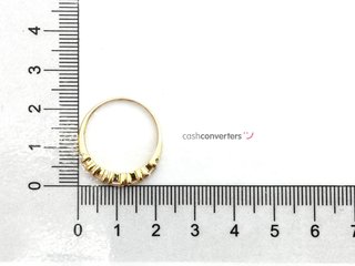 alianza oro 18k con piedra con circonita