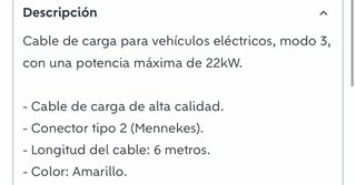 Cable de Carga CUPRA