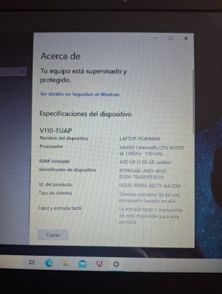 Portátil Lenovo Negro