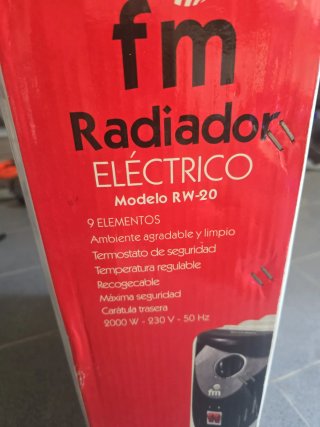 Radiador Eléctrico FM RW-20