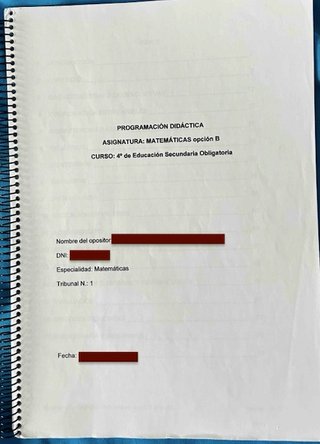 Apuntes Matemáticas Oposiciones Secundaria