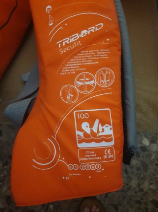 Chaleco salvavidas Tribord, 70 kg o más.