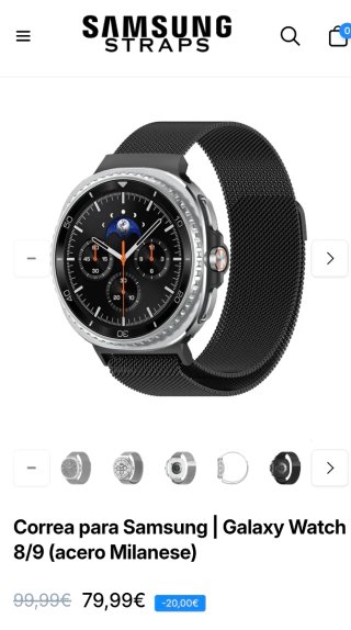 Samsung Galaxy Watch 8 LTE 44mm Azul/Plata