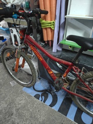 Bicicleta Rockrider Infantil Roja