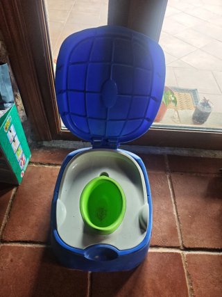 Orinal 3 en 1 multifunción azul y verde