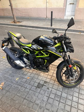 Kawasaki Z125 Naked Negra y Verde