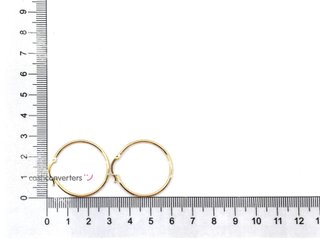 argollas oro 18k