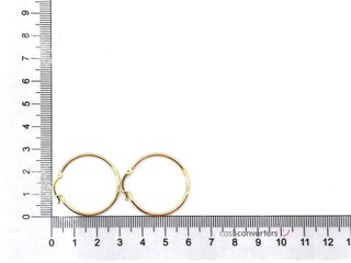 argollas oro 18k
