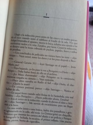 Conversación en la catedral 1 y 2