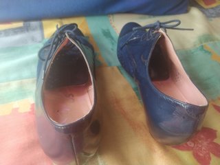 Zapatos Pitillos azules talla 39 - Estilo Oxford