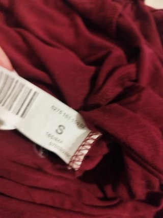 Vestito lungo donna bordeaux