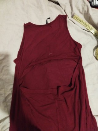 Vestito lungo donna bordeaux