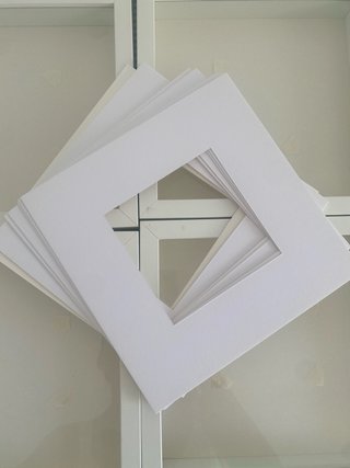 Lote Marcos de fotos cuadrados blancos Ikea 25x25