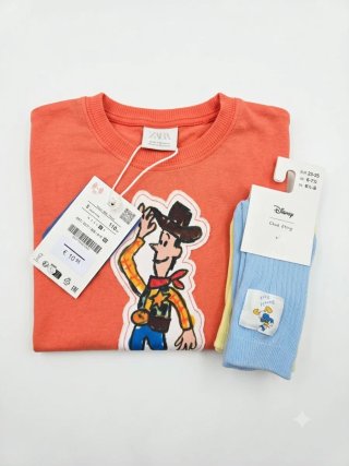 Camiseta Woody Disney Talla 110 + Calcetines