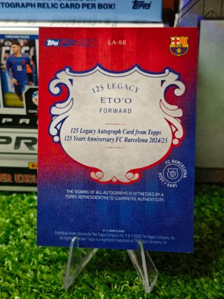 Auto Eto'o /125 Barcelona Topps