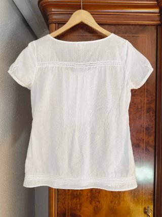Camiseta Cortefiel Blanca Talla L