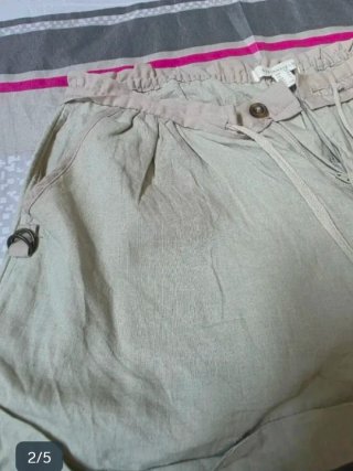 Pantalón corto Springfield beige T.38