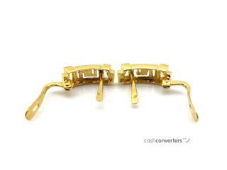 pendientes oro 18k con piedra con circonita