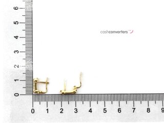 pendientes oro 18k con piedra con circonita
