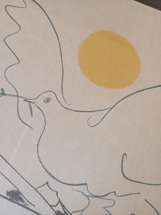 Litografía Picasso Paloma de la Paz
