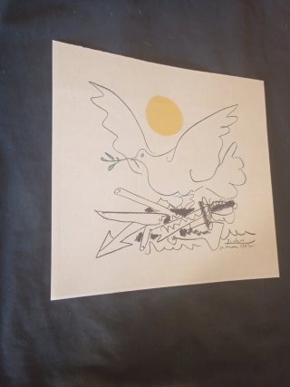 Litografía Picasso Paloma de la Paz