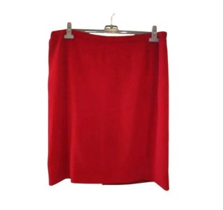 Traje chaqueta y falda rojo T.54