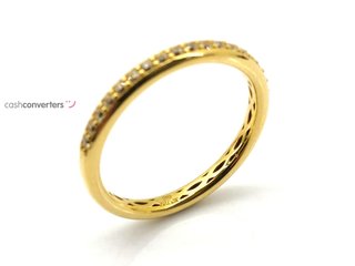 anillo oro 18k con piedra con circonita t. 16 (17,84 mm)