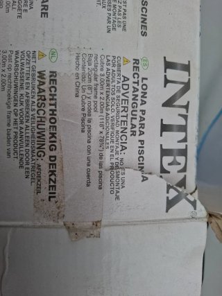 Cubrepiscina lona Intex