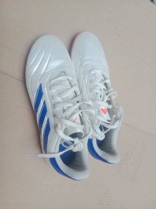 Zapatillas Adidas Copa pure Fútbol Blancas y Azul