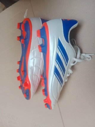 Zapatillas Adidas Copa pure Fútbol Blancas y Azul