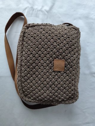 Bolso bandolera tejido