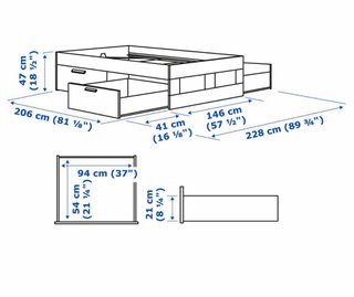 Cama Ikea BRIMNES
