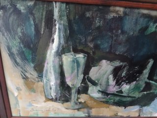 Bodegón de Pedro Bueno Salto - Óleo sobre tabla
