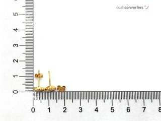 pendientes oro 18k con piedra con circonita