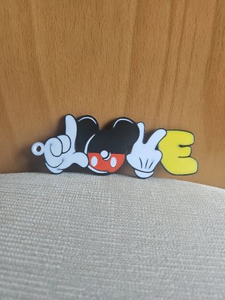 Adorno Mickey Mouse goma