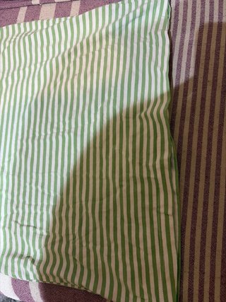 Camiseta Mango Rayas Verdes y Blancas Talla M