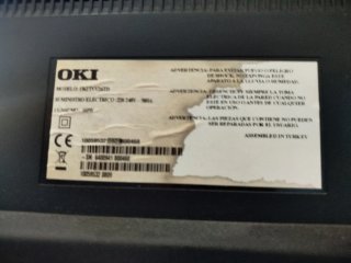 Televisión OKI Negra